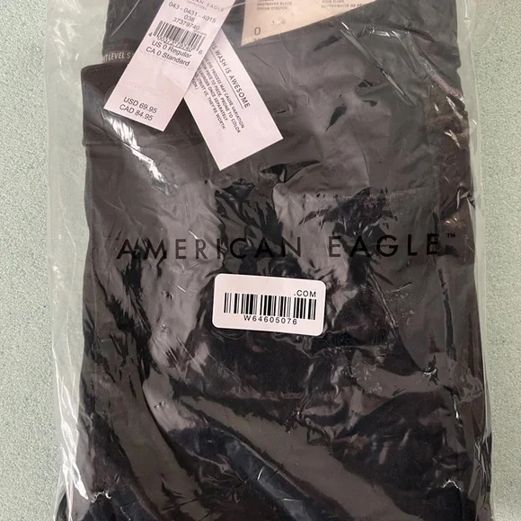 💚🆕 American Eagle | Distressed Black, Size 0 Dream Stretch Jeggings - Picture 2 of 5